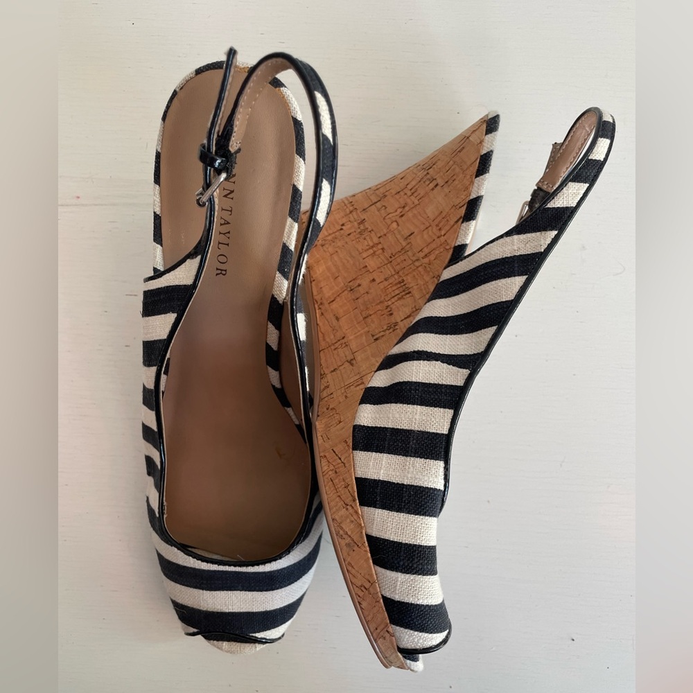 Ann Taylor Sling Back Wedge
